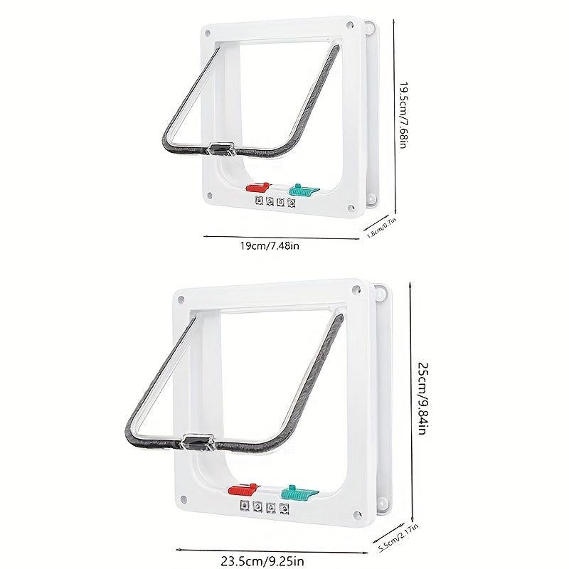 Double Door Pet Access Small Door Two way Entrance And Exit Hole Acrylic Board