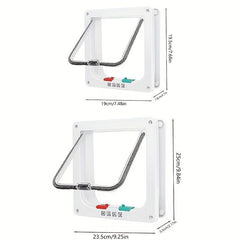 Double Door Pet Access Small Door Two way Entrance And Exit Hole Acrylic Board