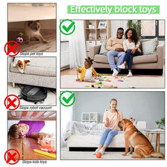 Toy Blocker for Under Couch and Bed Gap Stopper Adjustable Bumper