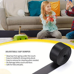 Toy Blocker for Under Couch and Bed Gap Stopper Adjustable Bumper