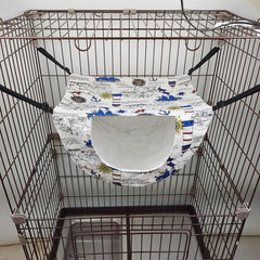 Double Layer Cat Cage Hammock Cozy Pet Hanging Bed