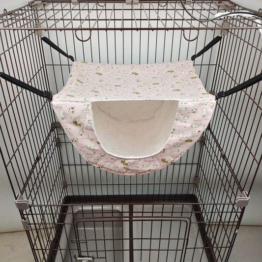 Double Layer Cat Cage Hammock Cozy Pet Hanging Bed