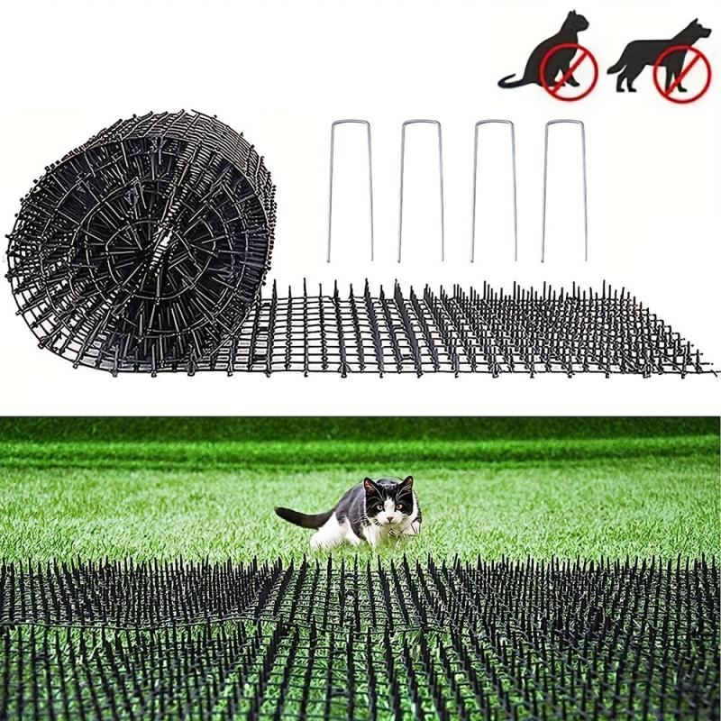 5ft Cat Scat Mat With Spikes Prickle Strips Stop Digging Outdoor Deterrent