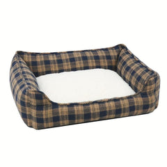 Classic Plaid Style Pet Bed Cat Bed With Non slip Bottom