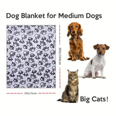 Soft Flannel Fleece Dog Blanket for Small and Medium Pets