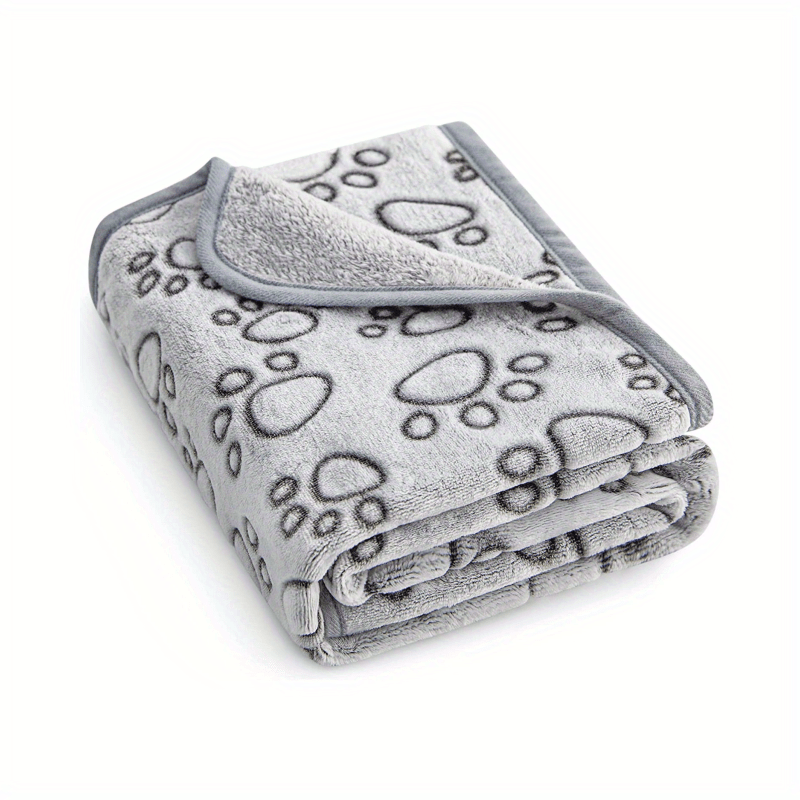 Soft Flannel Fleece Dog Blanket for Small and Medium Pets