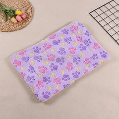 Dog Paw Pattern Pet Nest Mat Four Seasons Universal Cat And Dog Floor Mat