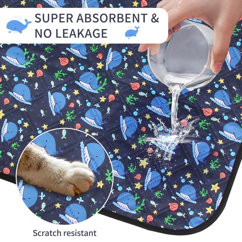 Washable Reusable Puppy Pee Pads Non Slip Absorbent Dog Car Seat Mat