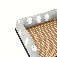 Pet Cooling Mat - Summer Ice Pad Rattan Mat Nest