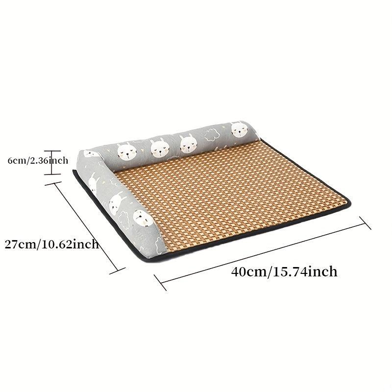 Pet Cooling Mat - Summer Ice Pad Rattan Mat Nest