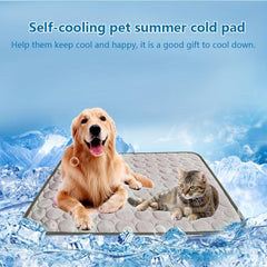 Summer Pet Mat Dog Pillow Ice Silk Pad For Dogs And Cats Sofa Cushion