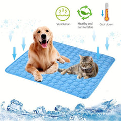 Summer Pet Mat Dog Pillow Ice Silk Pad For Dogs And Cats Sofa Cushion