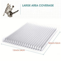 8pcs Plastic Cat Repellent Mat Anti Cat Scratch Mat Indoor Outdoor