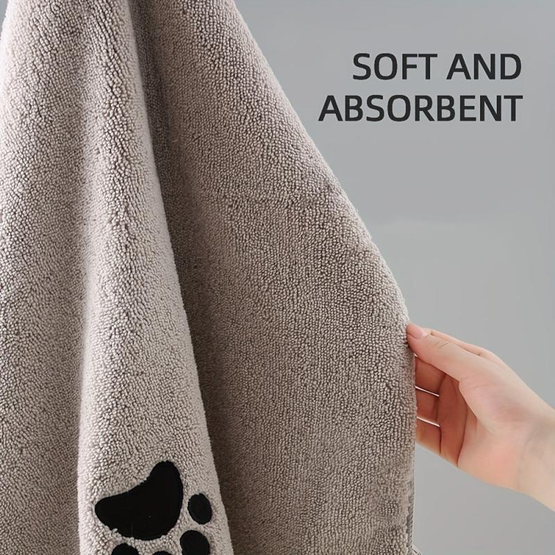 Dog Towel Pet Bath Towel Quick Dry Absorbent Thickened Cat And Dog Blanket