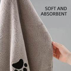 Dog Towel Pet Bath Towel Quick Dry Absorbent Thickened Cat And Dog Blanket