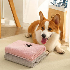 Dog Towel Pet Bath Towel Quick Dry Absorbent Thickened Cat And Dog Blanket