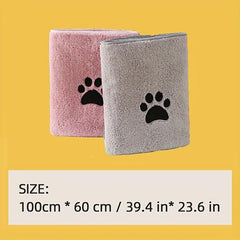Dog Towel Pet Bath Towel Quick Dry Absorbent Thickened Cat And Dog Blanket
