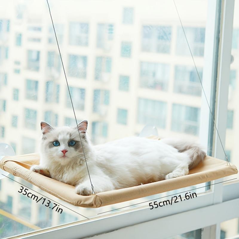 Cat Hammock with Suction Cups for Window Perching
