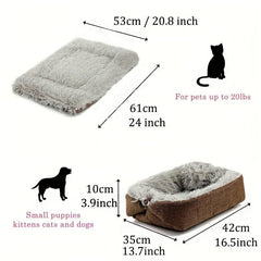 Self Warming Cat Dog Bed Mat Extra Warm Thermal Pet Pad Indoor Outdoor