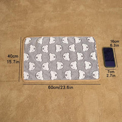 Soft Cartoon Bear Pet Blanket for Cats and Dogs