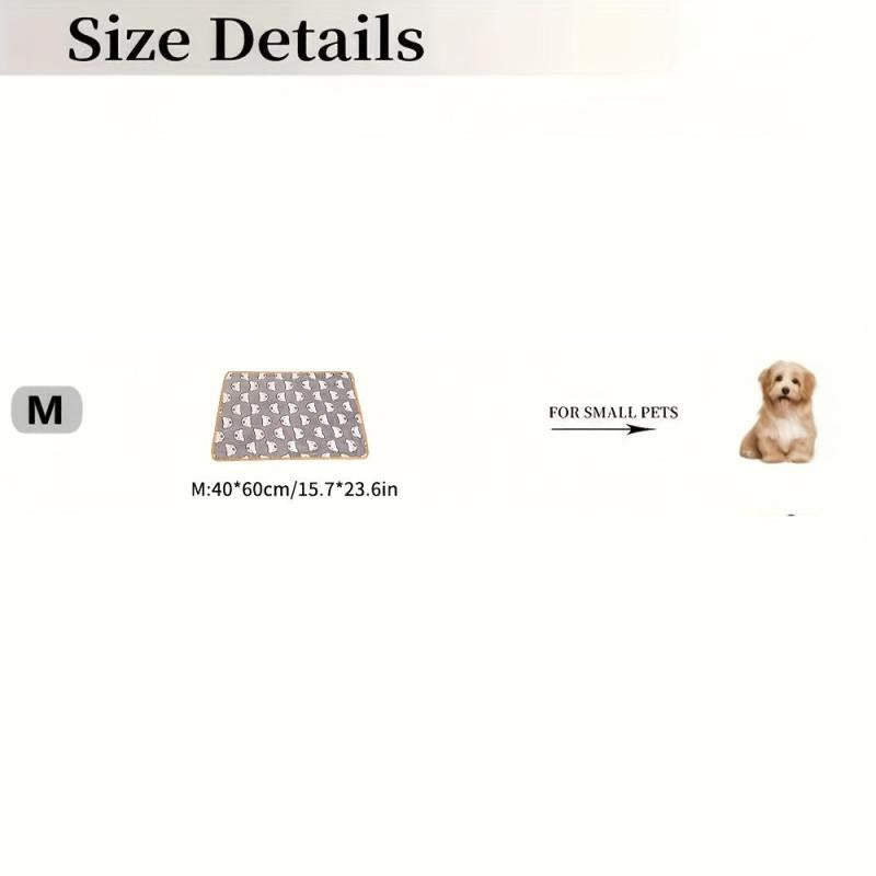 Soft Cartoon Bear Pet Blanket for Cats and Dogs