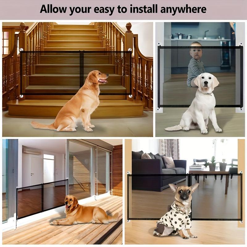 Pet Door Net Fence Stair Folding Mesh Fence For Dogs Pets Supplies