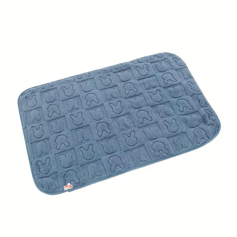Soft Dog Blanket Rabbit Pattern Flannel Throw For Dog Cat