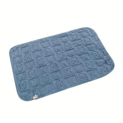 Soft Dog Blanket Rabbit Pattern Flannel Throw For Dog Cat