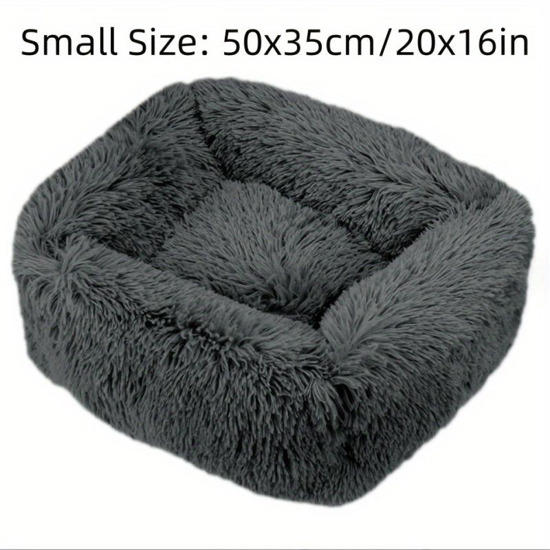 Soft Plush Cat Bed Calming Self Warming Washable Pet Bed