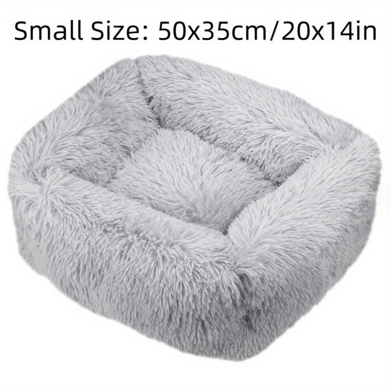 Soft Plush Cat Bed Calming Self Warming Washable Pet Bed