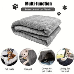 Soft Pet Throw Blanket Warm Dog Bed Mat for Indoor Cats/Dogs