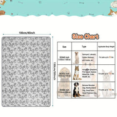 Large Dog Fleece Blanket Soft Warm Paw Print Flannel Throw