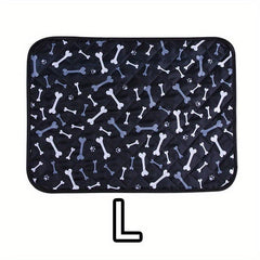 Cartoon Print Cat Bed Mat - Breathable & Wear-Resistant
