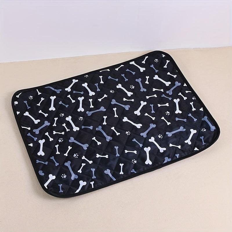 Cartoon Print Cat Bed Mat - Breathable & Wear-Resistant