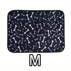 Cartoon Print Cat Bed Mat - Breathable & Wear-Resistant