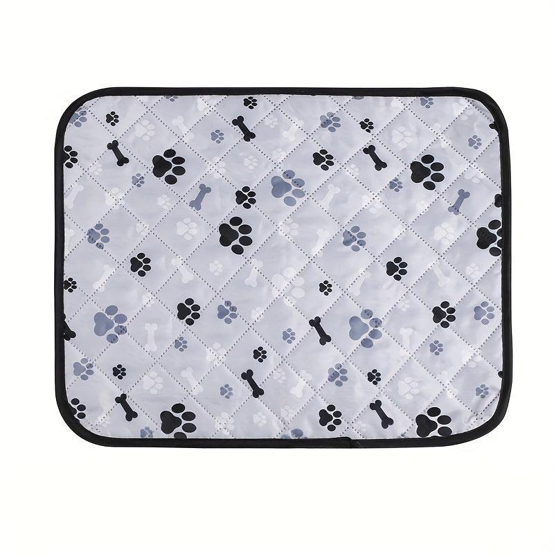 Cartoon Print Cat Bed Mat - Breathable & Wear-Resistant