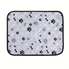 Cartoon Print Cat Bed Mat - Breathable & Wear-Resistant