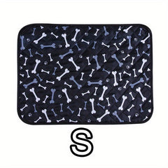 Cartoon Print Cat Bed Mat - Breathable & Wear-Resistant
