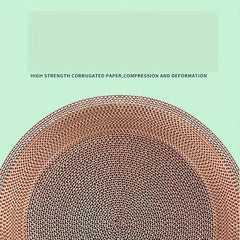 Durable Cat Scratching Pad Corrugated Paper Bowl Shaped