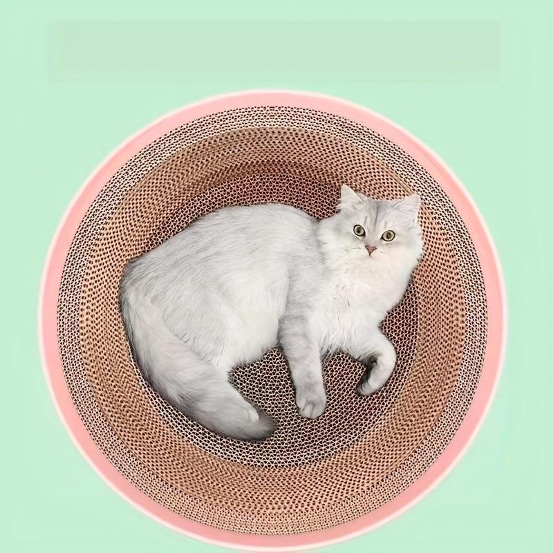 Durable Cat Scratching Pad Corrugated Paper Bowl Shaped
