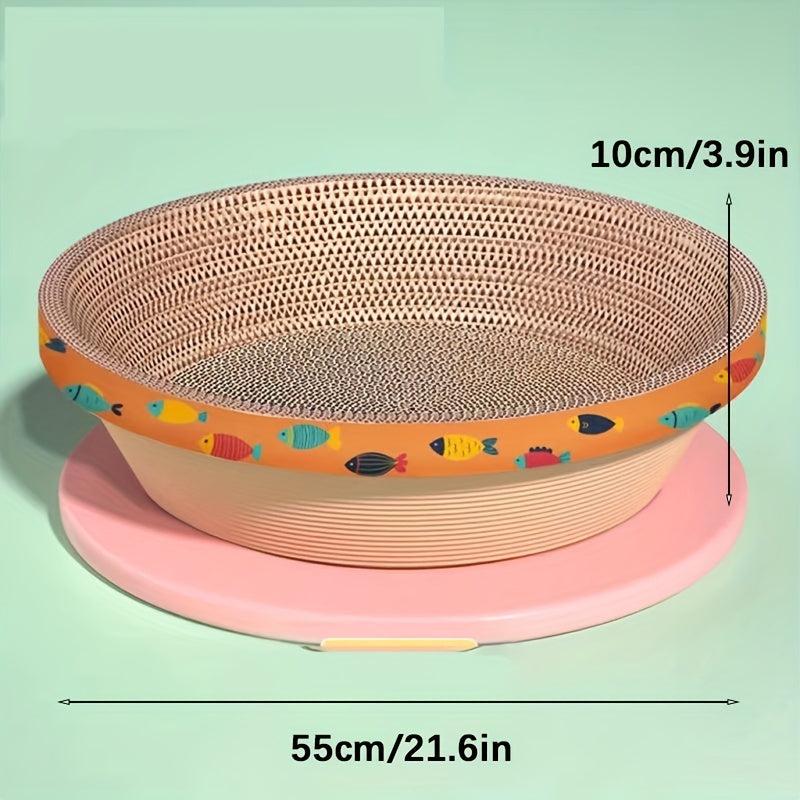 Durable Cat Scratching Pad Corrugated Paper Bowl Shaped