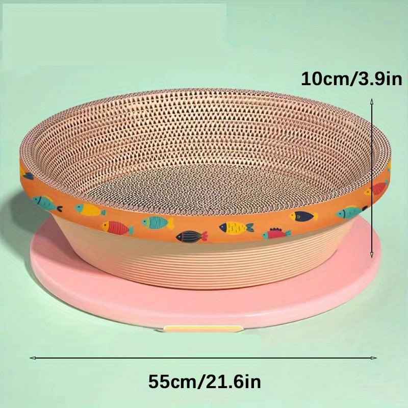Durable Cat Scratching Pad Corrugated Paper Bowl Shaped