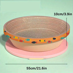 Durable Cat Scratching Pad Corrugated Paper Bowl Shaped