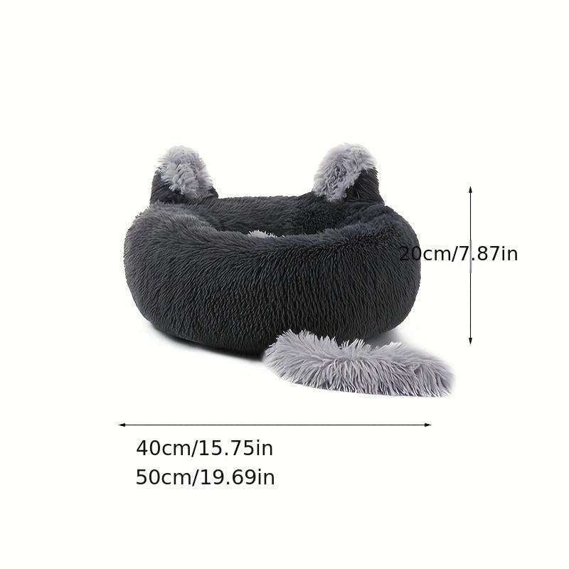 Warm & Comfortable Pet Bed Soft Plush Cat Dog Nest Winter Sleeping