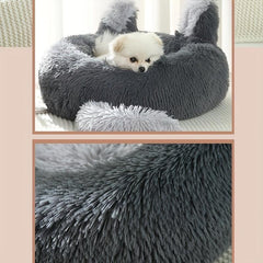 Warm & Comfortable Pet Bed Soft Plush Cat Dog Nest Winter Sleeping