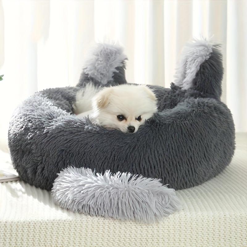 Warm & Comfortable Pet Bed Soft Plush Cat Dog Nest Winter Sleeping