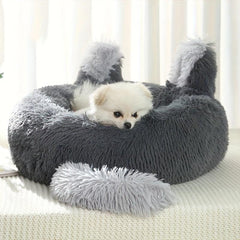 Warm & Comfortable Pet Bed Soft Plush Cat Dog Nest Winter Sleeping
