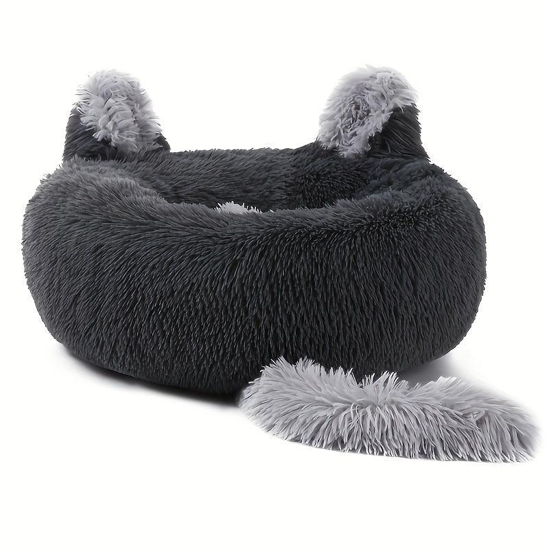 Warm & Comfortable Pet Bed Soft Plush Cat Dog Nest Winter Sleeping