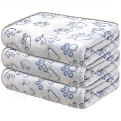 Soft Fleece Dog Blanket Fluffy Pet Blanket Warm Sleep Mat