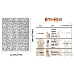 Soft Fleece Dog Blanket Fluffy Pet Blanket Warm Sleep Mat